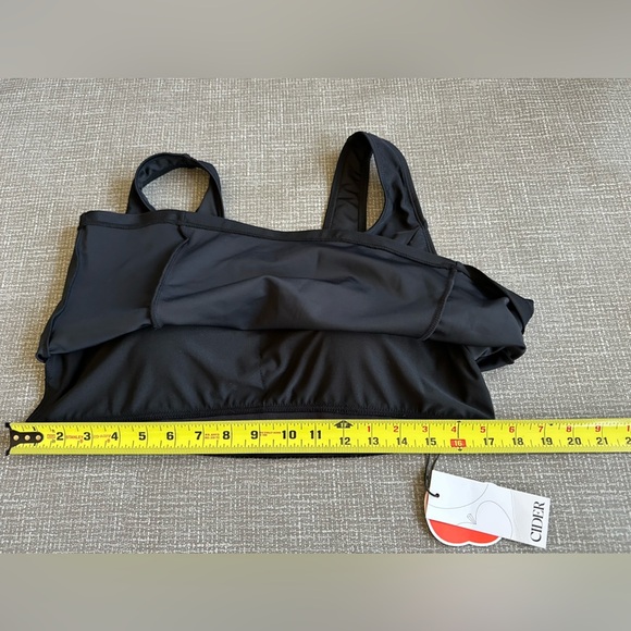 Cider Bikini Swim Top with removable pads Black Size 2XL - Picture 7 of 9